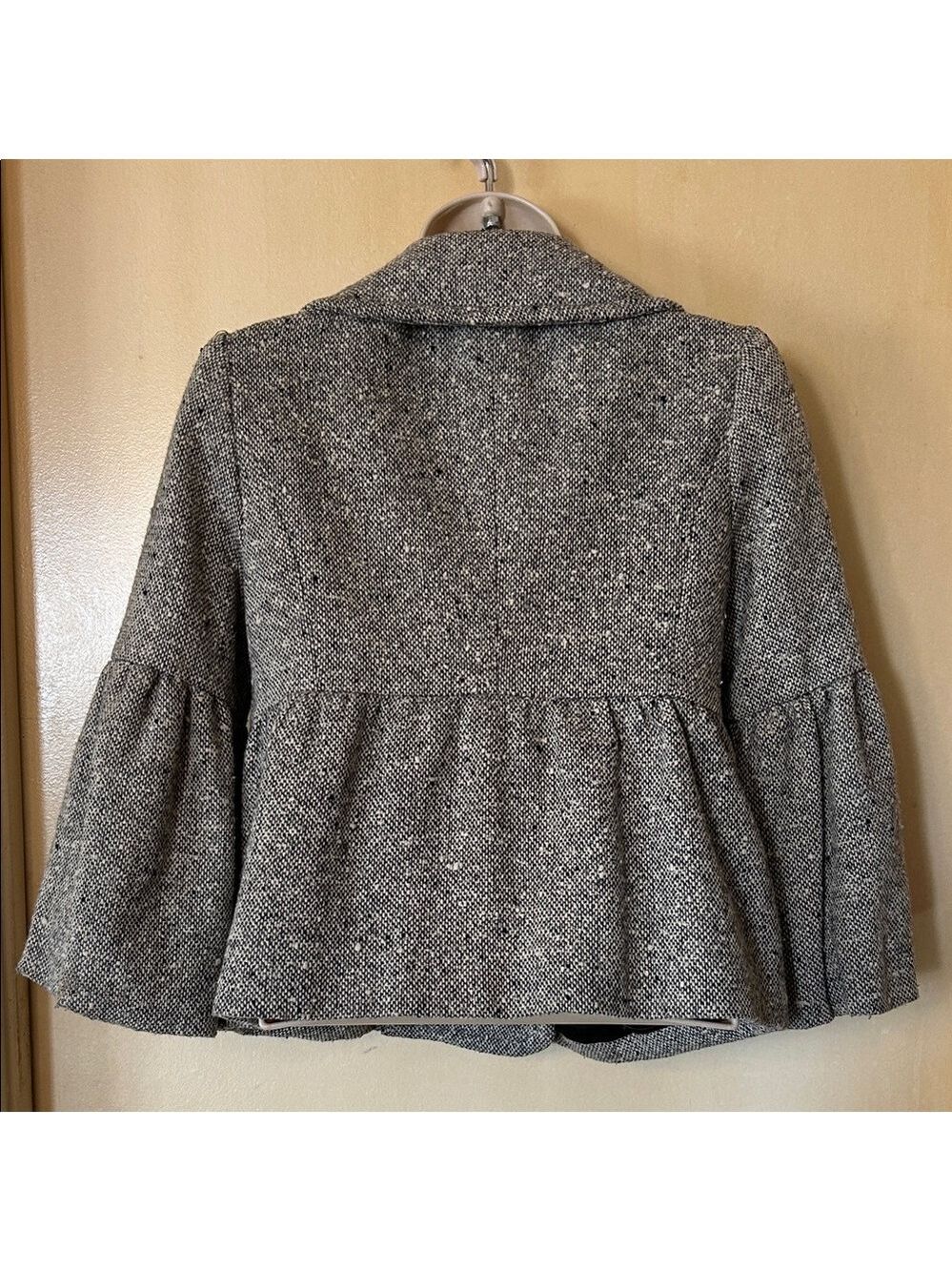 Olive des Olive Black and White Double-Breasted Tweed Jacket size S - Picture 7 of 11